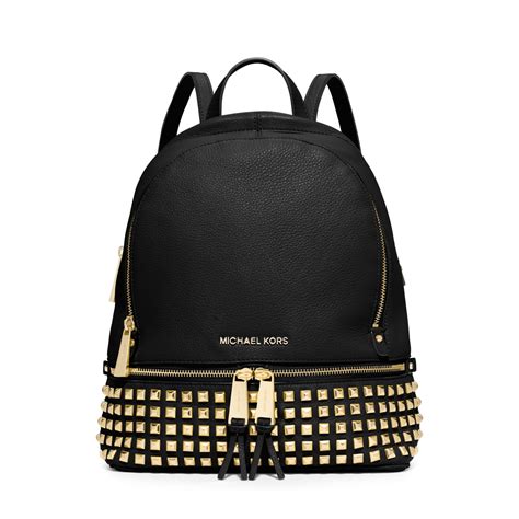 michael kors black leather backpack purse|Michael Kors handbags small black.